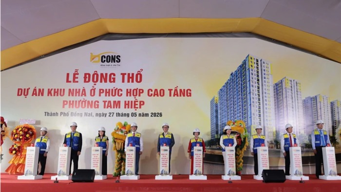  Tập đoàn Bcons xây dựng khu nhà ở phức hợp gần 4.500 tỷ đồng ở trung tâm TP Đồng Nai 