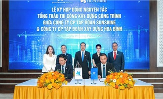 Sunshine Group ký kết các hợp đồng tổng thầu với DELTA Group và Xây dựng Hòa Bình, tổng giá trị gần 80.000 tỷ đồng