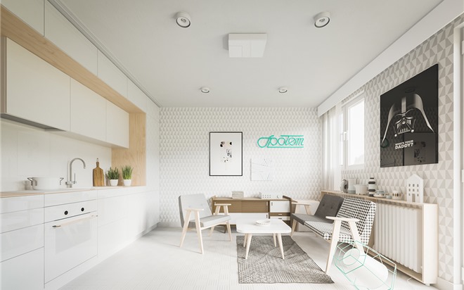  S&#225;ng tạo với thiết kế nội thất tối ưu cho căn hộ 20m2